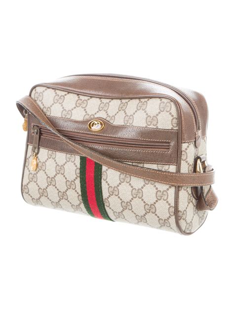 crossbody gucci vintage|authentic vintage Gucci crossbody bag.